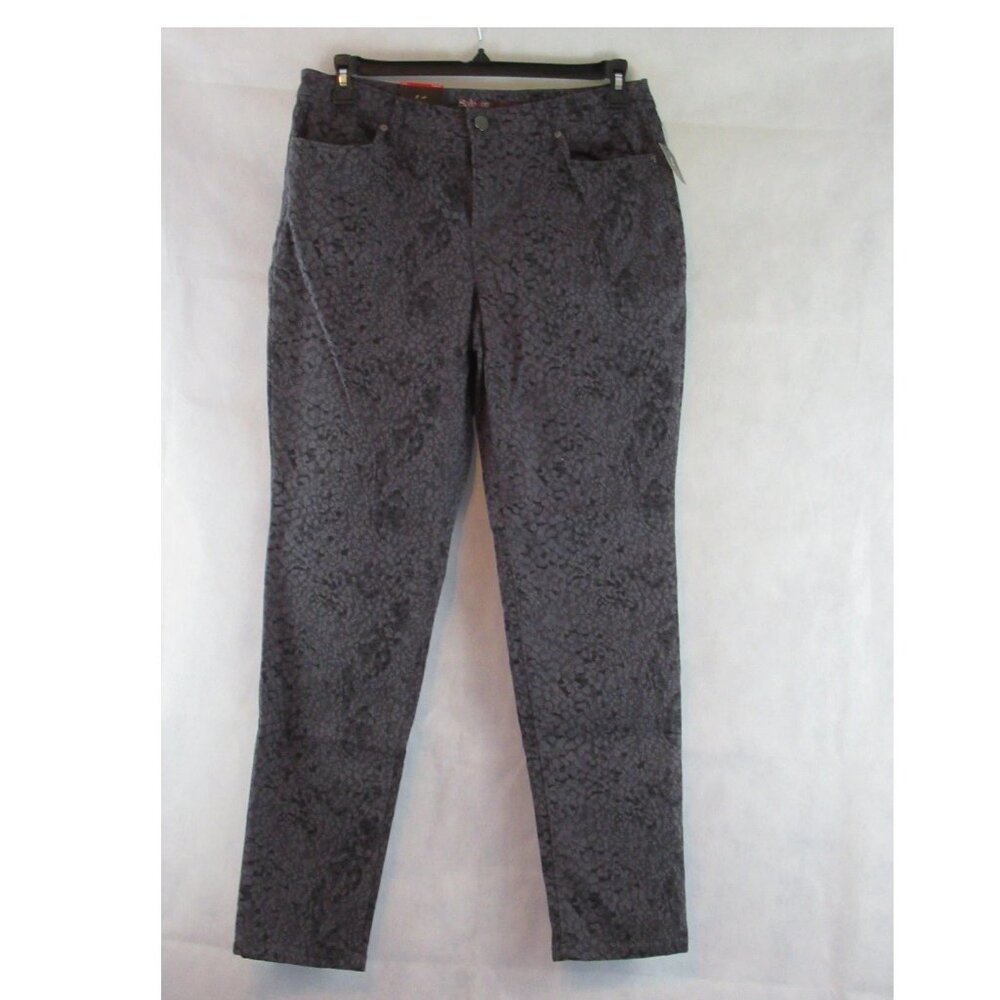 Style & Co. Women's Leopard-Print Jeggings Jean Leggings, Animal Jacquard Gray